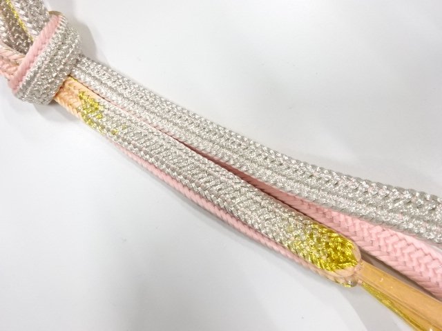 JAPANESE KIMONO / UNUSED HAND-TIED OBIJIME